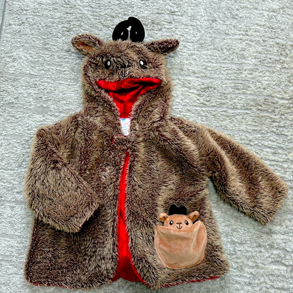 Gund Baby Whimsy Wishes Reindeer Coat w/ Red Satin Lining- OS